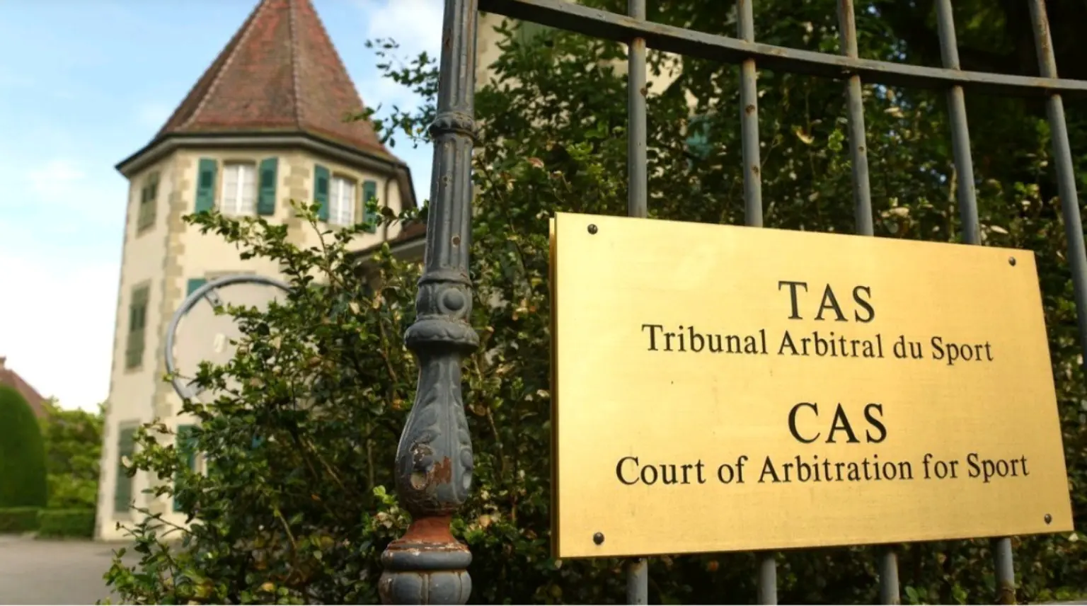 Entrada do Tribunal Arbitral do Esporte — CAS